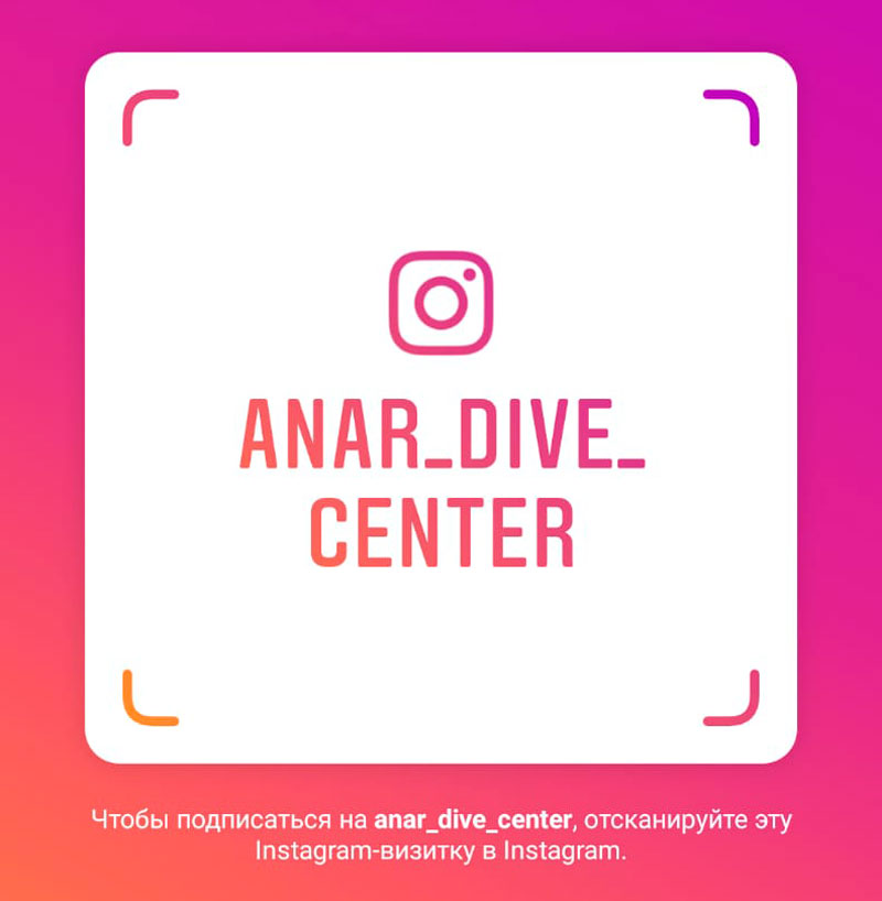 Anar Dive Club in instagram